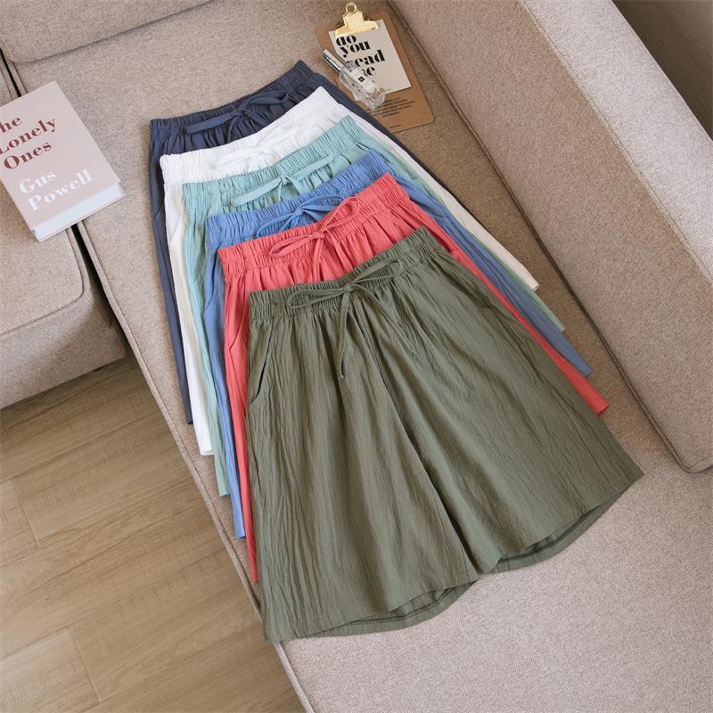 New Cotton And Linen Loose Shorts For Women ARZ