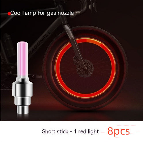 Neon Lights Tyre Wheel Valve Cap Light LED Car Tire Valve Caps Air Cover Tire Rim Valve Wheel Stem Cap Bike Light ARZ