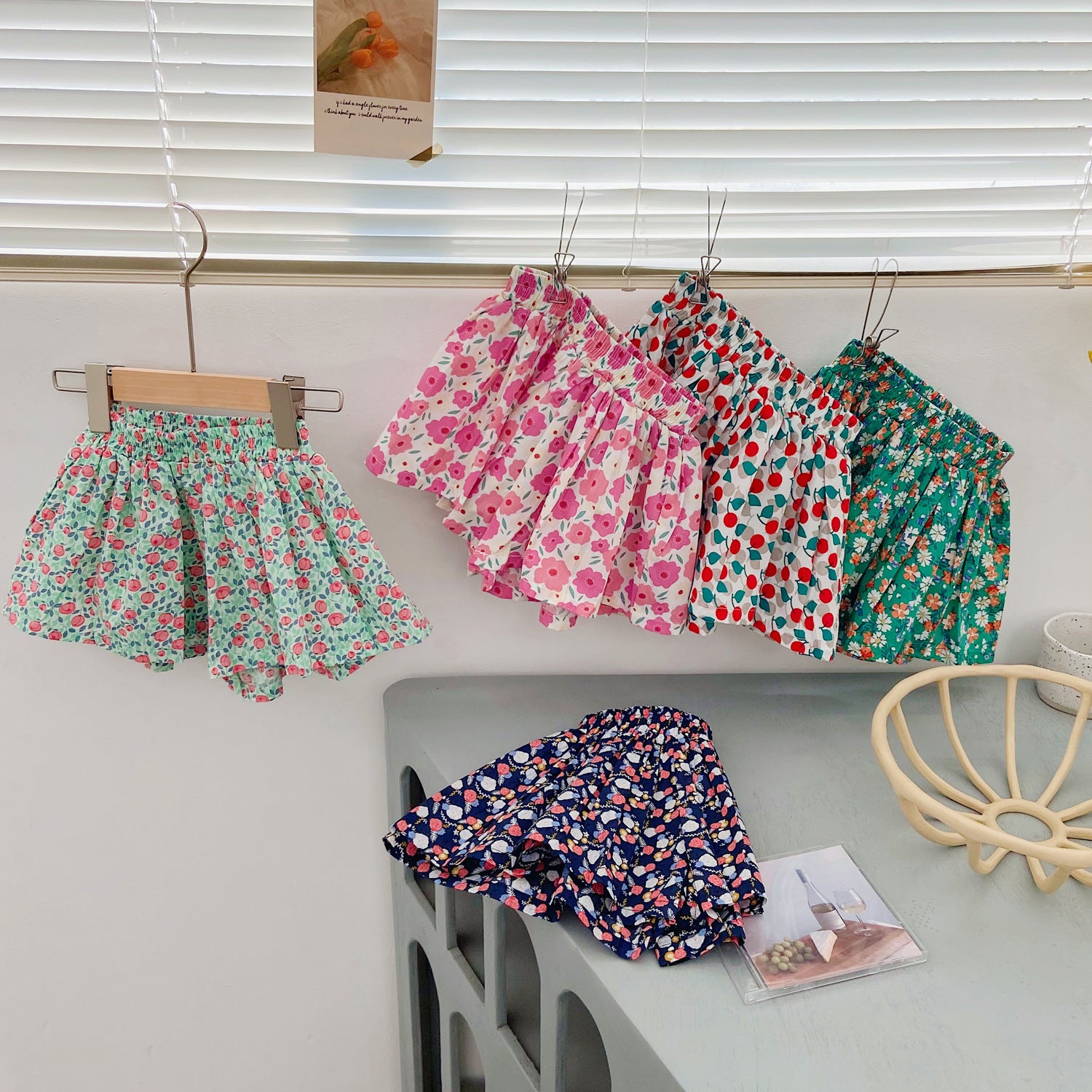 Children's Floral Shorts Bud Skirt Pants Fashionable ARZ