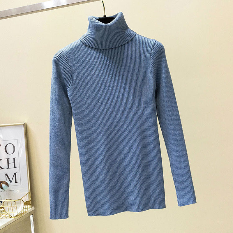 Turtleneck Sweater Women Knit Bottoming Shirt Winter Keep Warm Trendsi