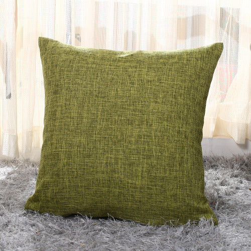 Home Linen Pillow Case Solid Color Hugging Pillow Case Sofa ARZ