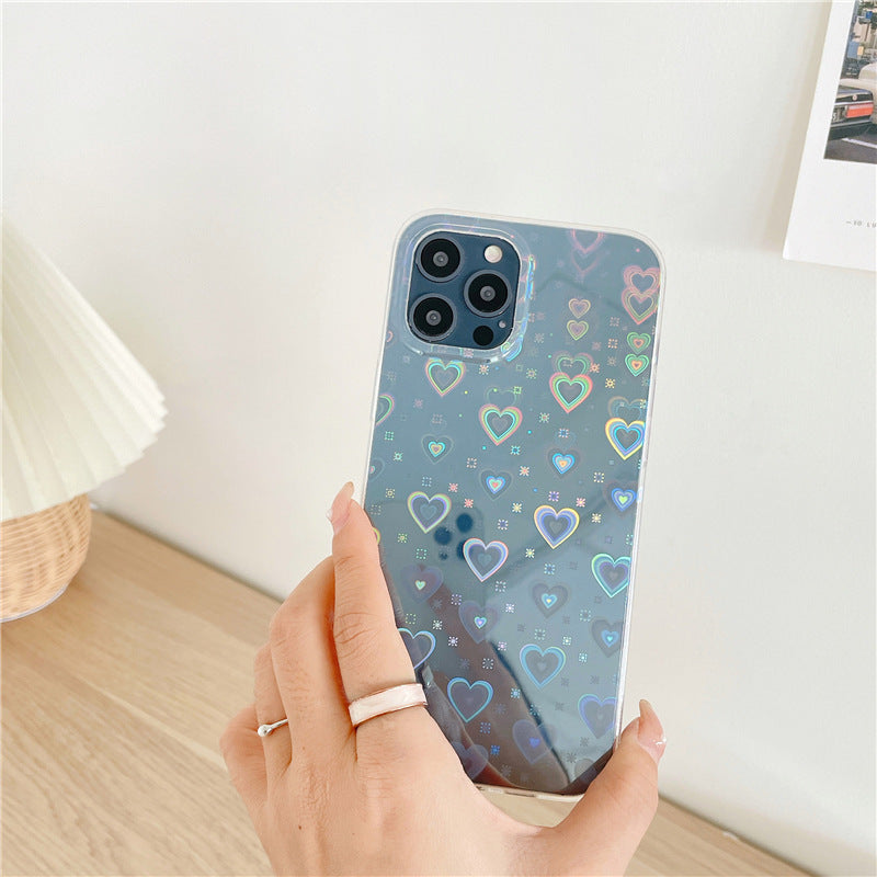 Laser Colorful Love Mobile Phone Soft Case ARZ