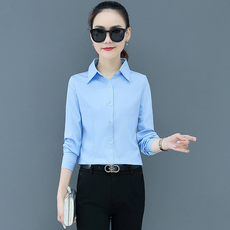 Women's Long Sleeve Slim Fit Slimming Business Shirt ARZ