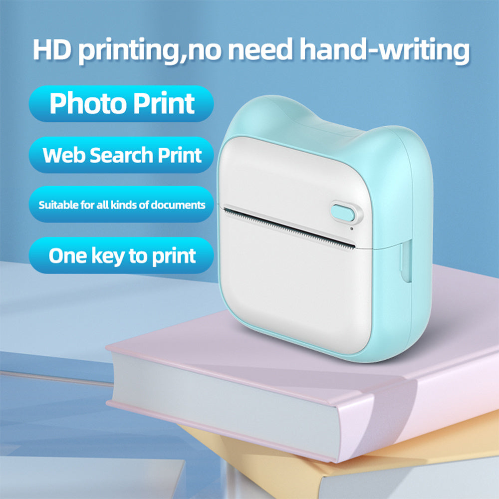 Mini Pocket Printer For Students Portable Home Small Label Photo Bluetooth Thermal Printer ARZ