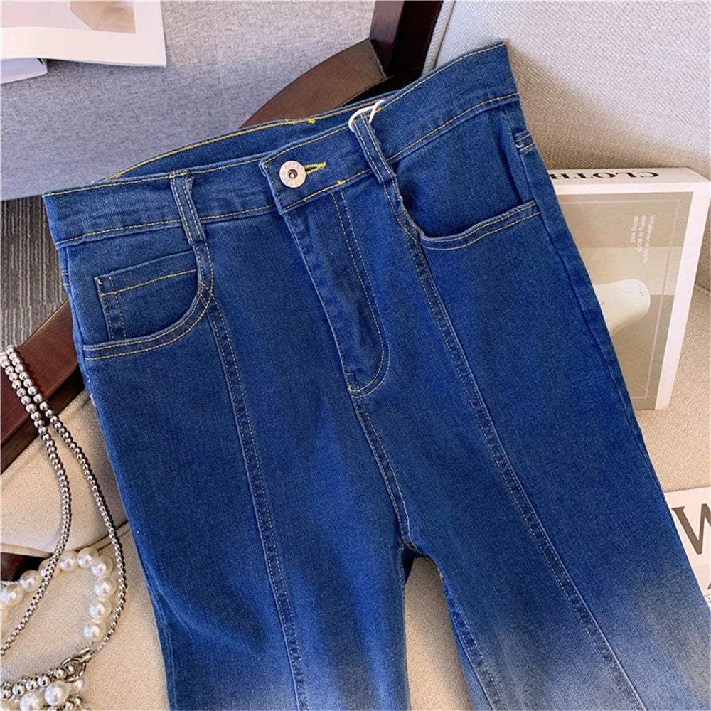 Design Sense Minority Fashion Denim Washed Denim Slimming Pants ARZ