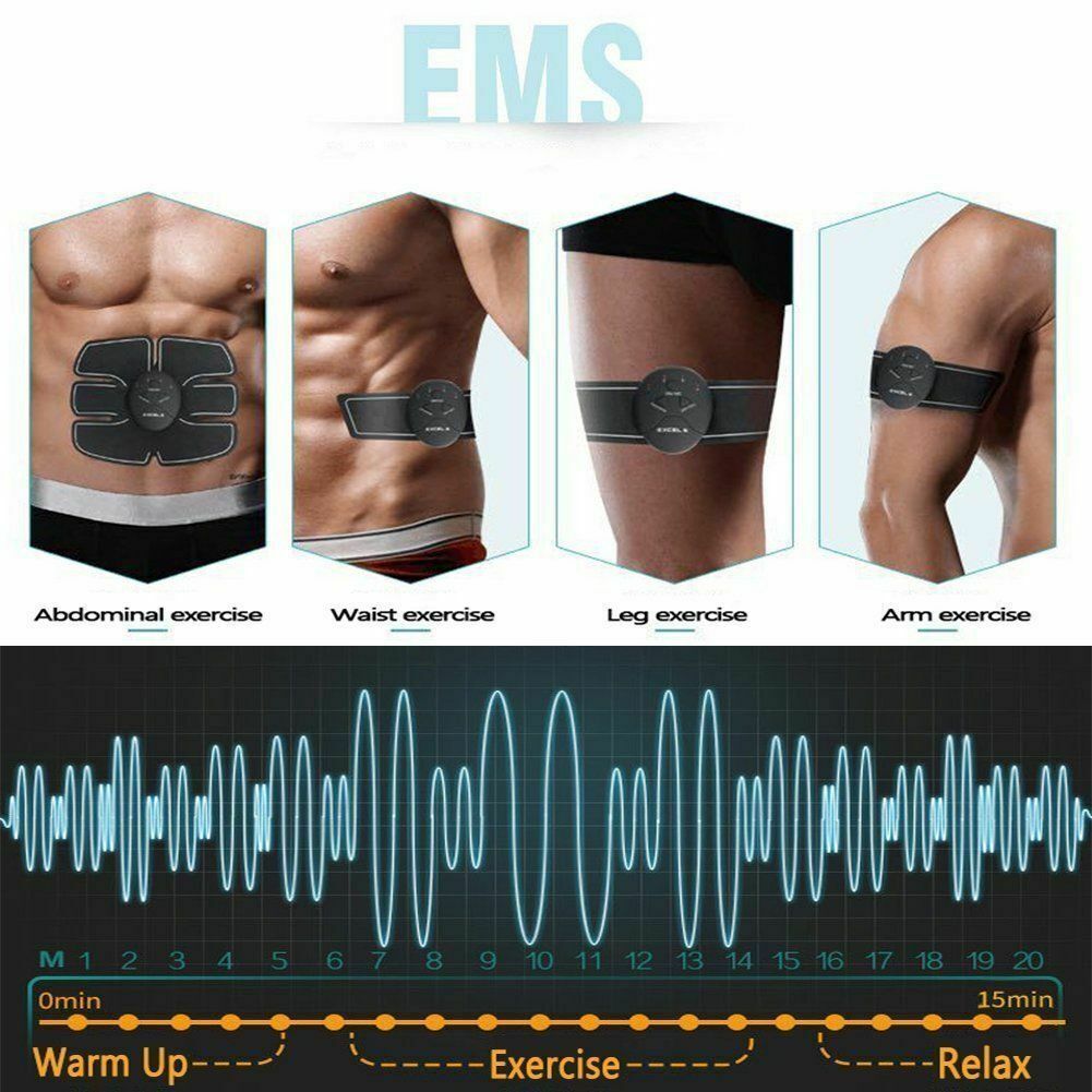 Electric Muscle Toner Machine ABS Toning Belt Simulation Fat Burner Belly Shaper ARZ