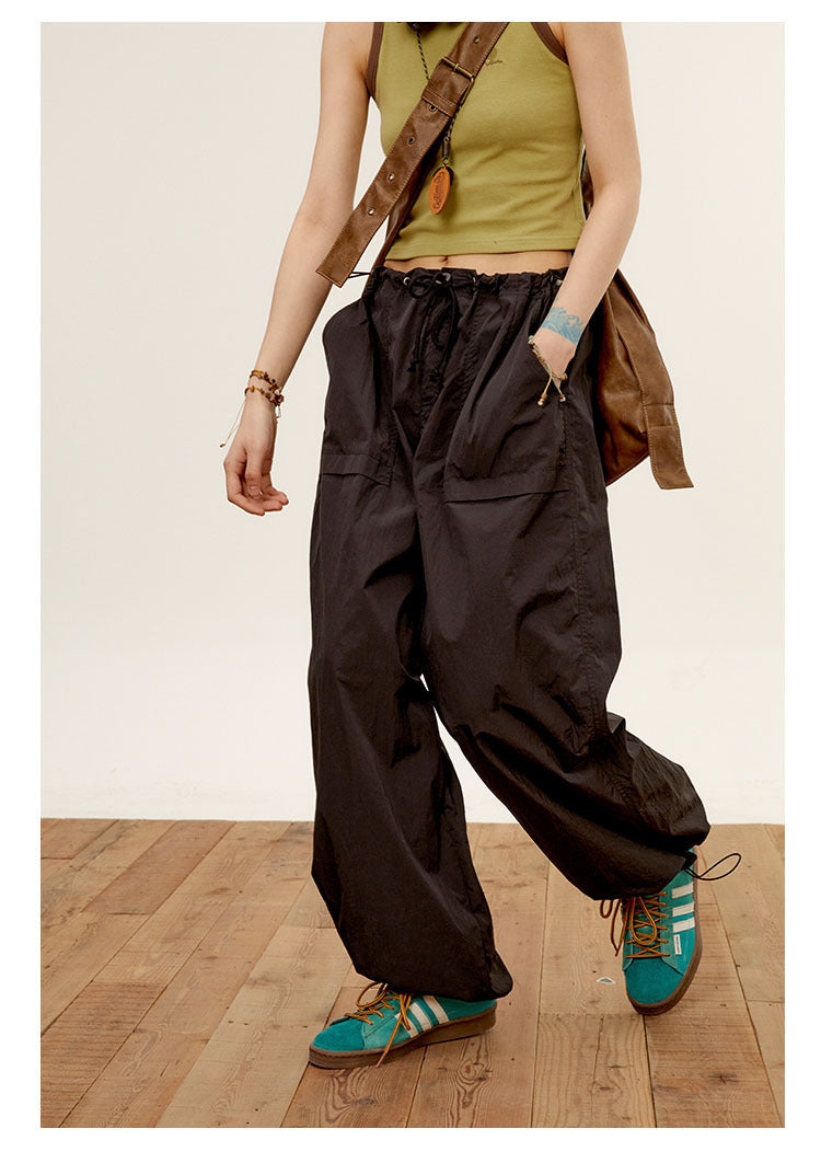 Women's Summer American-style Wide-leg Pants With Pockets ARZ