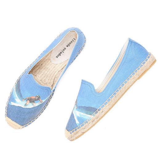 Low-cut Canvas Casual Single Shoes Women Printed Fashion Lazy ARZ