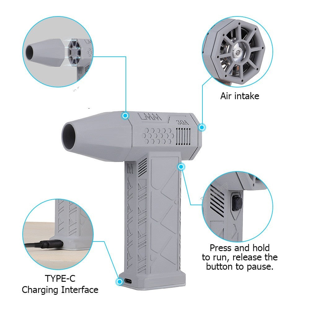 Mini Turbo Violent Fan Dust Blowing Gun ARZ