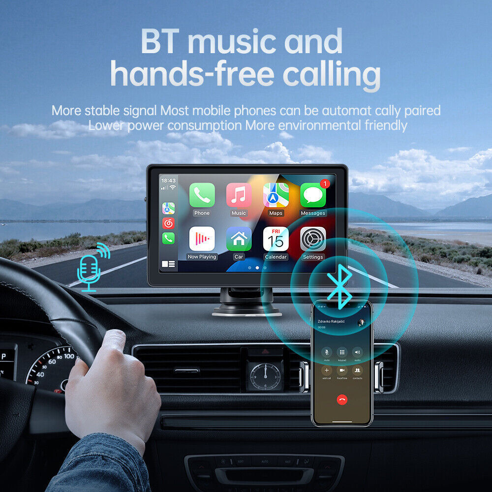 7-inch Portable Wireless Carplay Car Smart Screen MP5 Vehicle Navigation Reversing Player ARZ