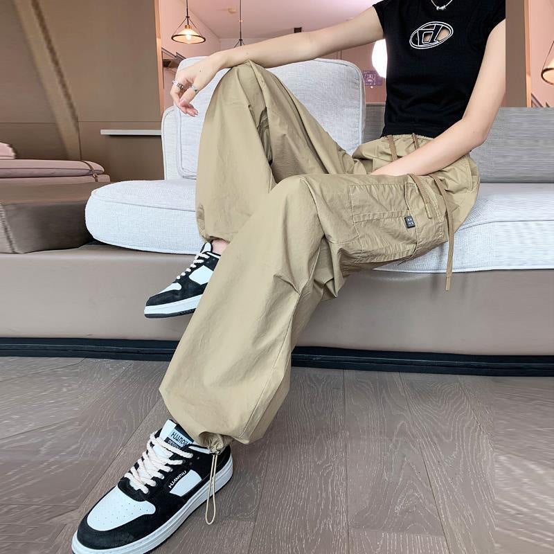 High Waist Slimming Draping Ankle-tied Trousers For Women ARZ