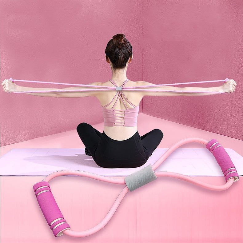 Eight-Shaped Elastic Rope Stretch Belt Exercise Arm Fitness Equipment ARZ