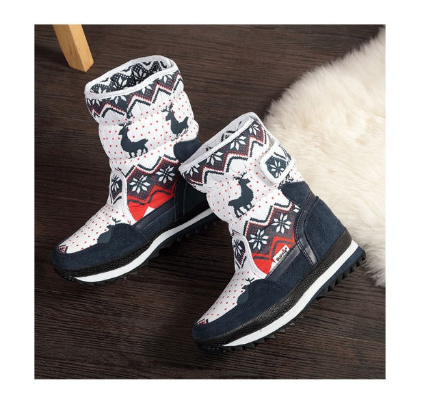 New winter warm in the tube Princess female baby cotton shoes thickening plus velvet waterproof non-slip girls children snow boots ARZ