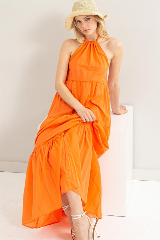 HYFVE Halter Neck Cover Up Maxi Dress Trendsi