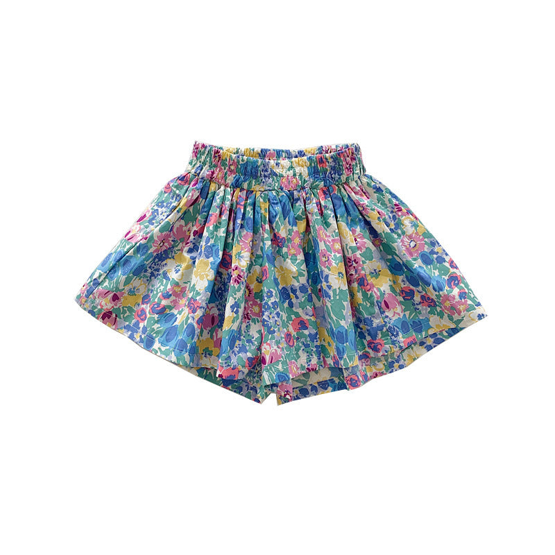 Children's Floral Shorts Bud Skirt Pants Fashionable ARZ