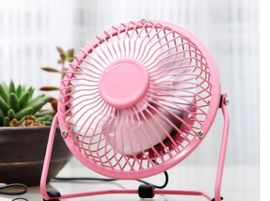 Four Inch Mini USB Iron Aluminum Leaf Office Computer Coolingquiet Fan ARZ