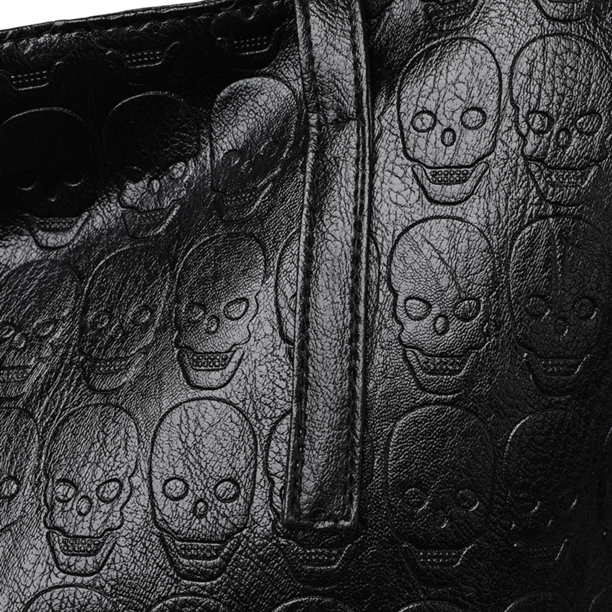 Skeleton Pattern PU Leather Tote Bag Trendsi