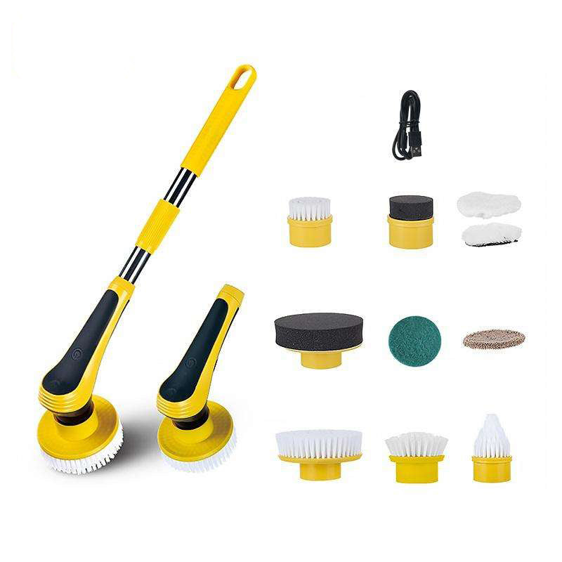 Cleaning Brush Bathroom Floor Electric Cleaning Brush  Wireless Adjustable Brush ARZ