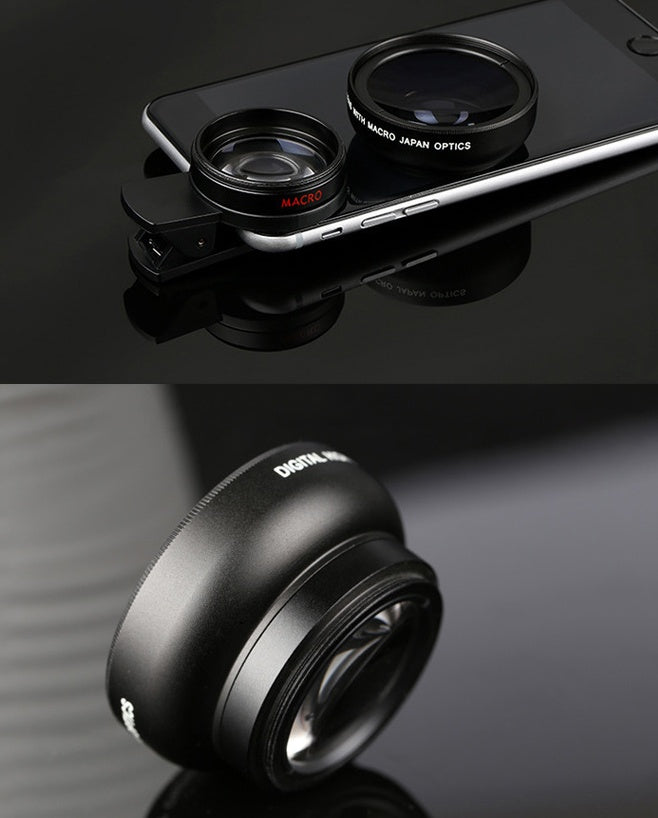 Mobile phone lens 0.45Xwide angle 12.5 times the macro external lens photography camera universal HD Combo ARZ