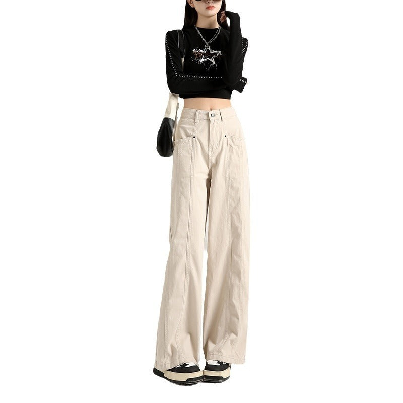 Personalized Street Style Loose Denim Trousers ARZ