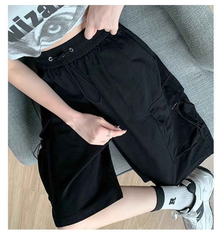 Women's Casual Sports Loose Wide Leg Middle Pants ARZ