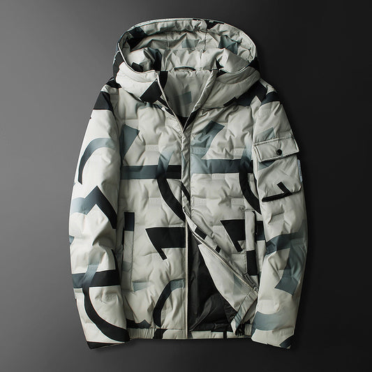 Hooded down jacket ARZ