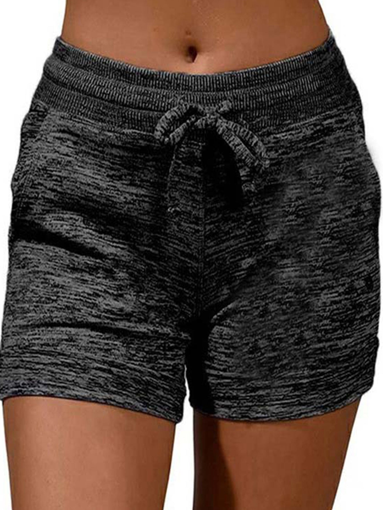 Drawstring Pocket High Elastic Loose Casual Shorts ARZ