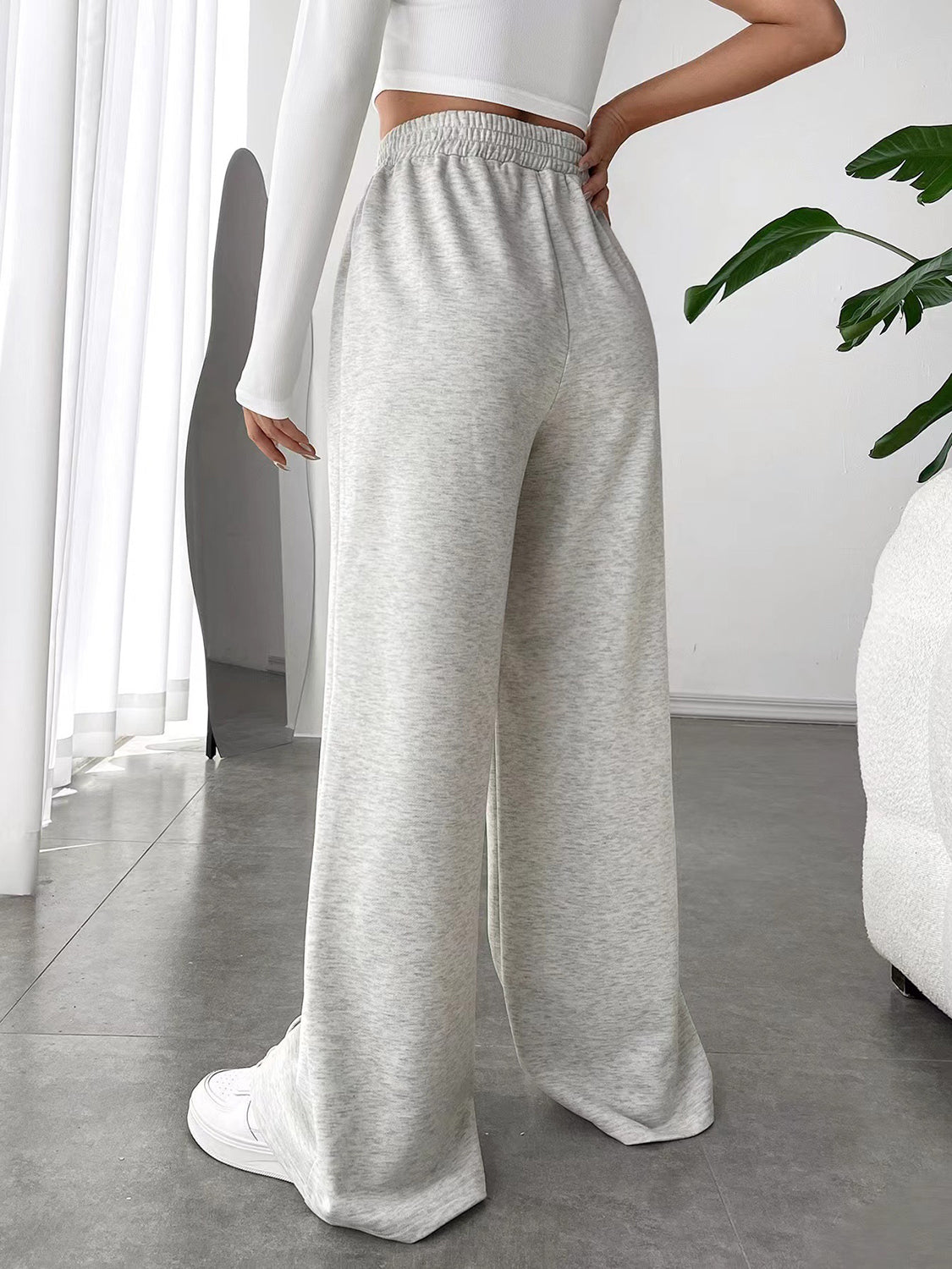 fashionable wide leg pants Trendsi