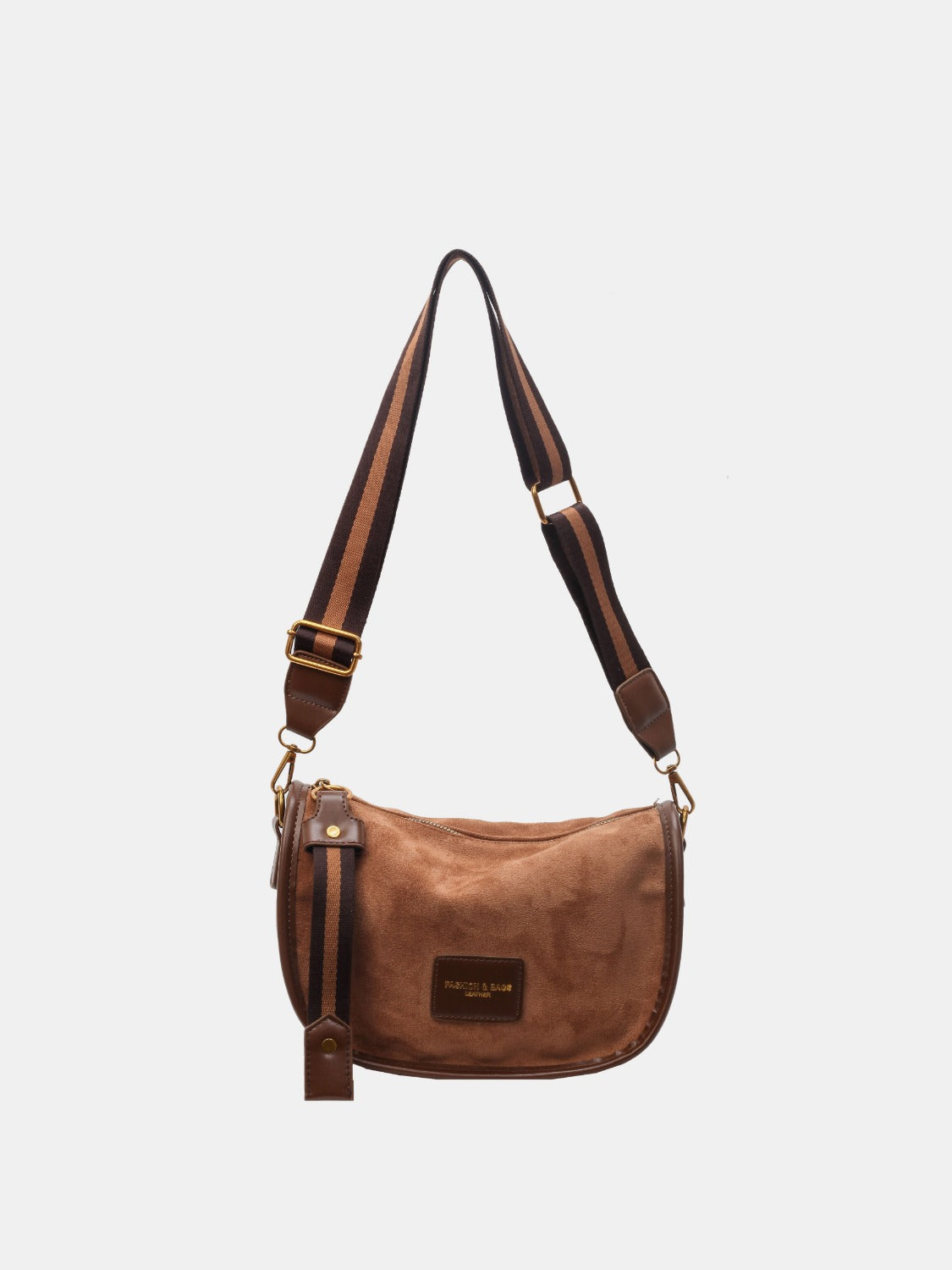 Suede Adjustable Strap Shoulder Bag Trendsi