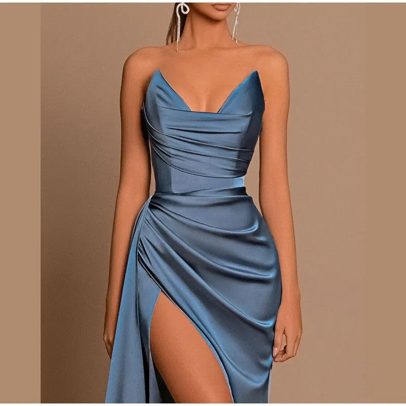 Women's Off-the-shoulder High Slit Support Mermaid Formal Dress Banquet ARZ