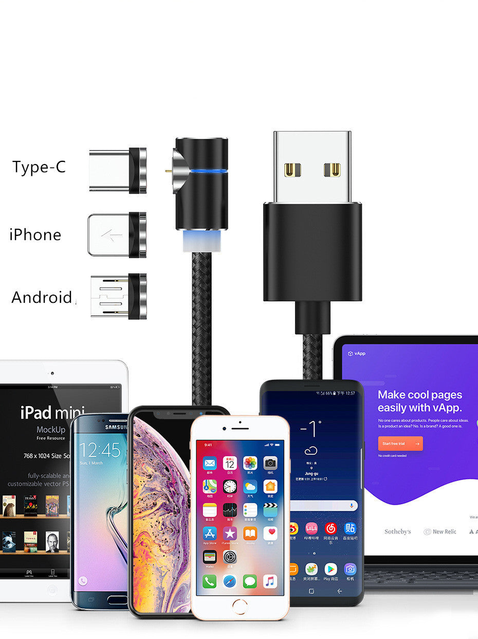 Magnetic Cable LED Magnet Charger Cable USB Cable & USB Type-C USB C ARZ