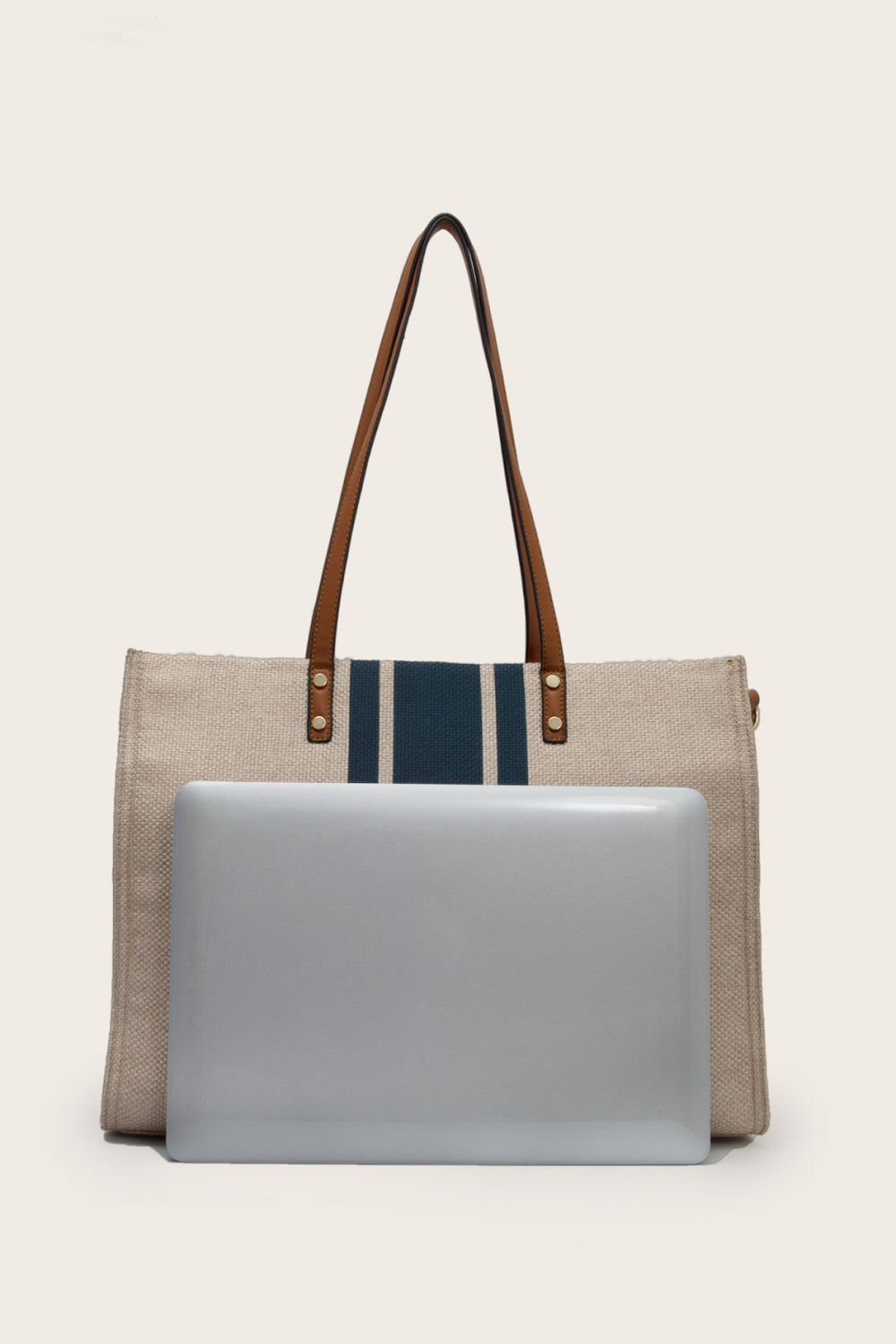 Striped Tote Bag Trendsi