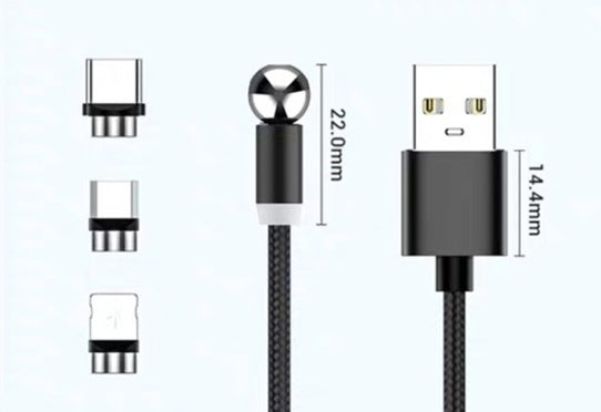 Compatible with  , 360 degree rotation of magnetic charging cable ARZ