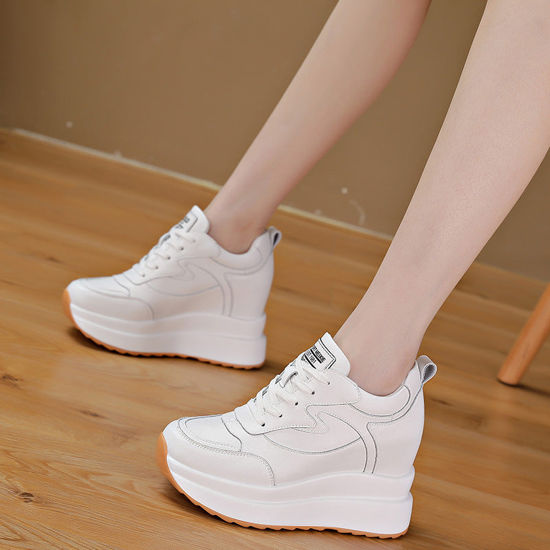 New 10cm High Casual Shoes For Women With Thick Soles And Plush To Keep Warm ARZ