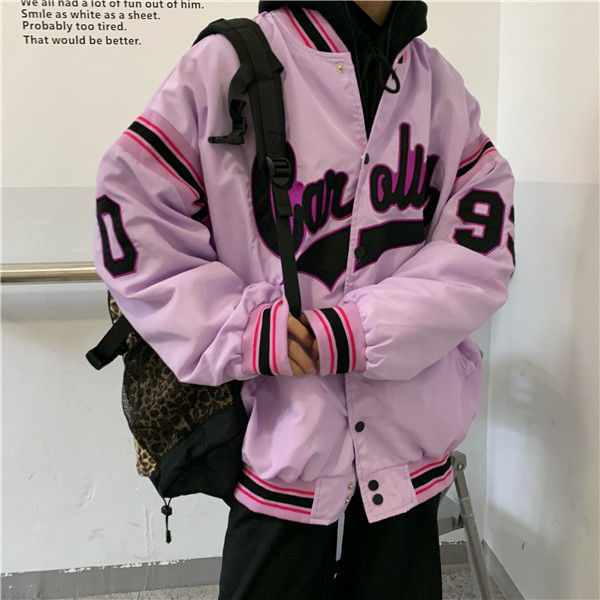 Vintage Harajuku Jacket Hip Hop Loose Jacket Women ARZ