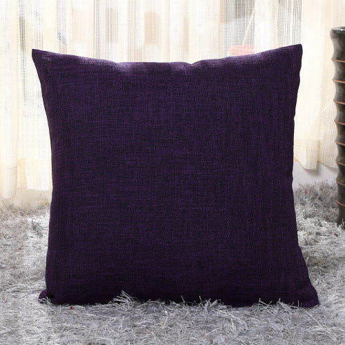 Home Linen Pillow Case Solid Color Hugging Pillow Case Sofa ARZ