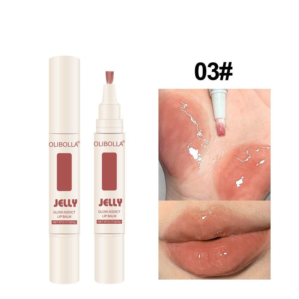 Lip And Cheek Dual-use Matte Finish Velvet Mirror Jelly Lip Lacquer ARZ