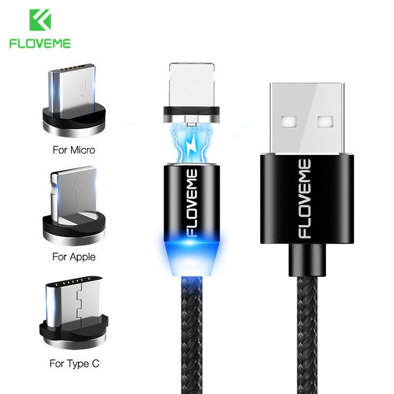 Compatible with Apple, Magnetic Micro USB Cable For Android and IOS Devices ARZ