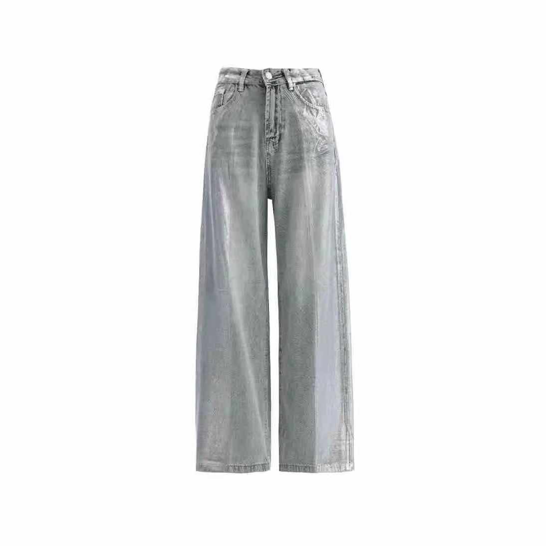 European And American Fashion Retro Hot Silver Loose Jeans ARZ