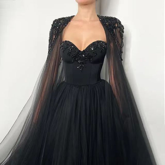 Black Evening Gown Daily Style ARZ