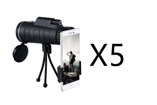 Compatible with Apple, Monocular Telescope Zoom Scope with Compass Phone Clip Tripod ARZ