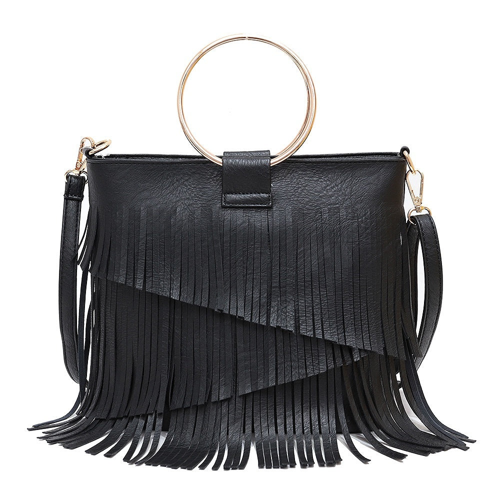 Iron Portable And Fashion New Irregular Tassel Bag ARZ