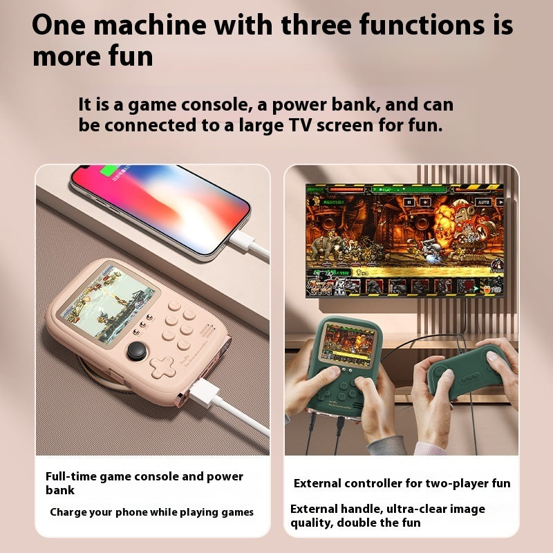 Handheld Game Console Power Bank Two-in-one Portable With Cable ARZ