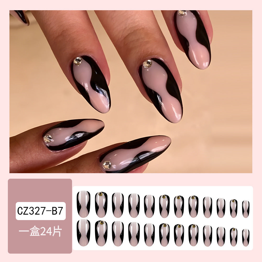 Super Long Diamond Wearing Armor European And American Foreign Trade Nail Stickers ARZ