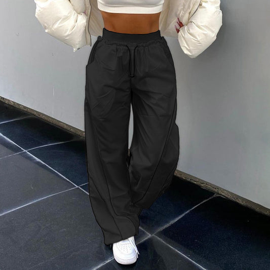 Slim Waist Elastic Band Casual Pants For Women ARZ