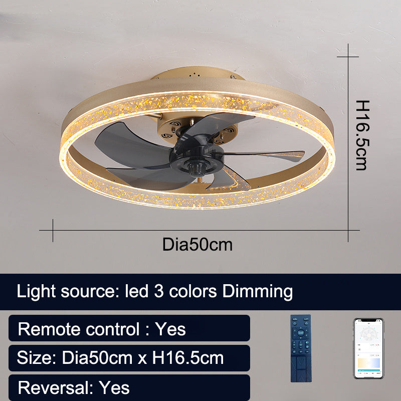 Remote Control Nordic Ceiling Fan Lamp Restaurant 110V ARZ