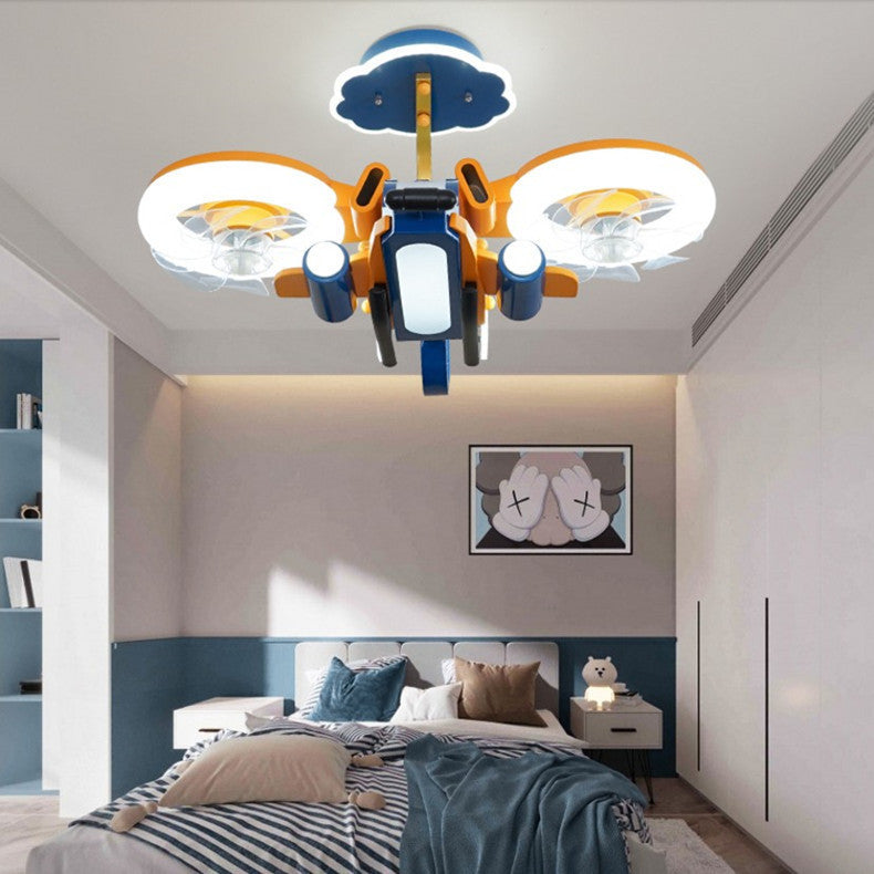 Smart Fighter Boy Large Room Bedroom With Fan Light ARZ