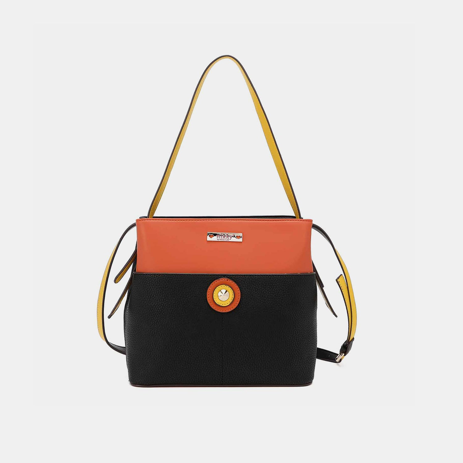 Nicole Lee USA Contrast Leather Shoulder Bag Trendsi