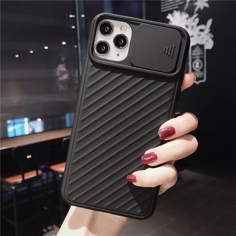 Compatible With  , Slide Camera Lens Protector Phone Case Soft Silicone Cover Matte Back Cover ARZ