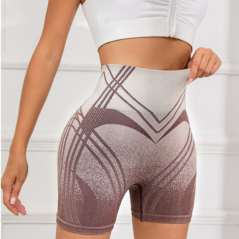 Female Gradient Sports And Fitness Shorts ARZ